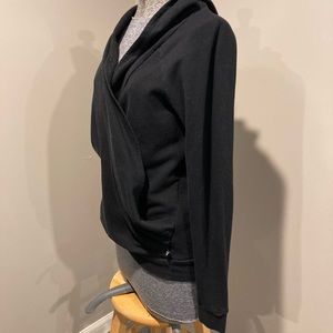 Fabletics Drape Black Hoodie Sweatshirt